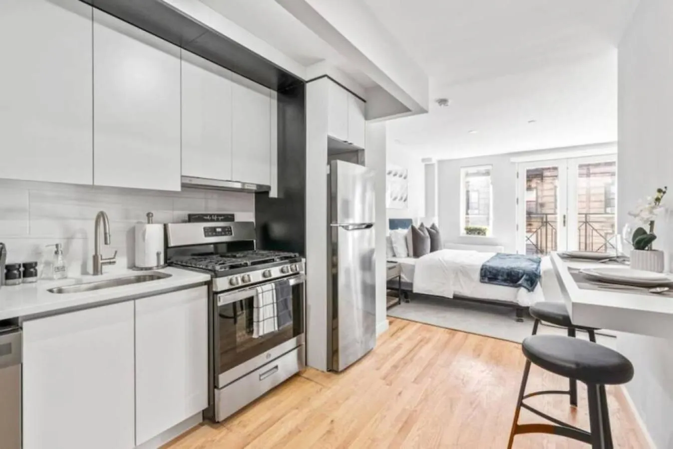 Ferienwohnung Luxe Studio With Charming Juliet Balcony New York